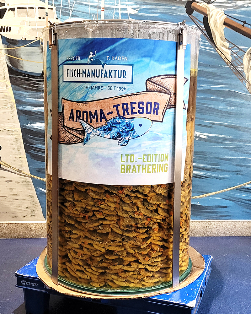 der Aroma-Tresor befüllt mit fast 80 kg Hering