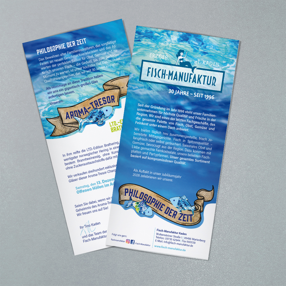 Flyer zum Jubiläum