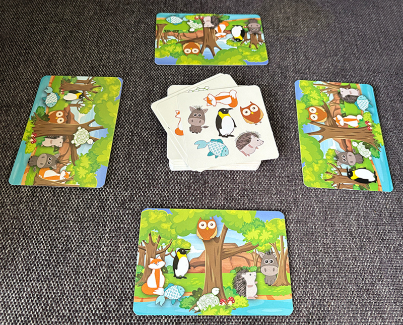 lustige Tierillustrationen für ein Spiel